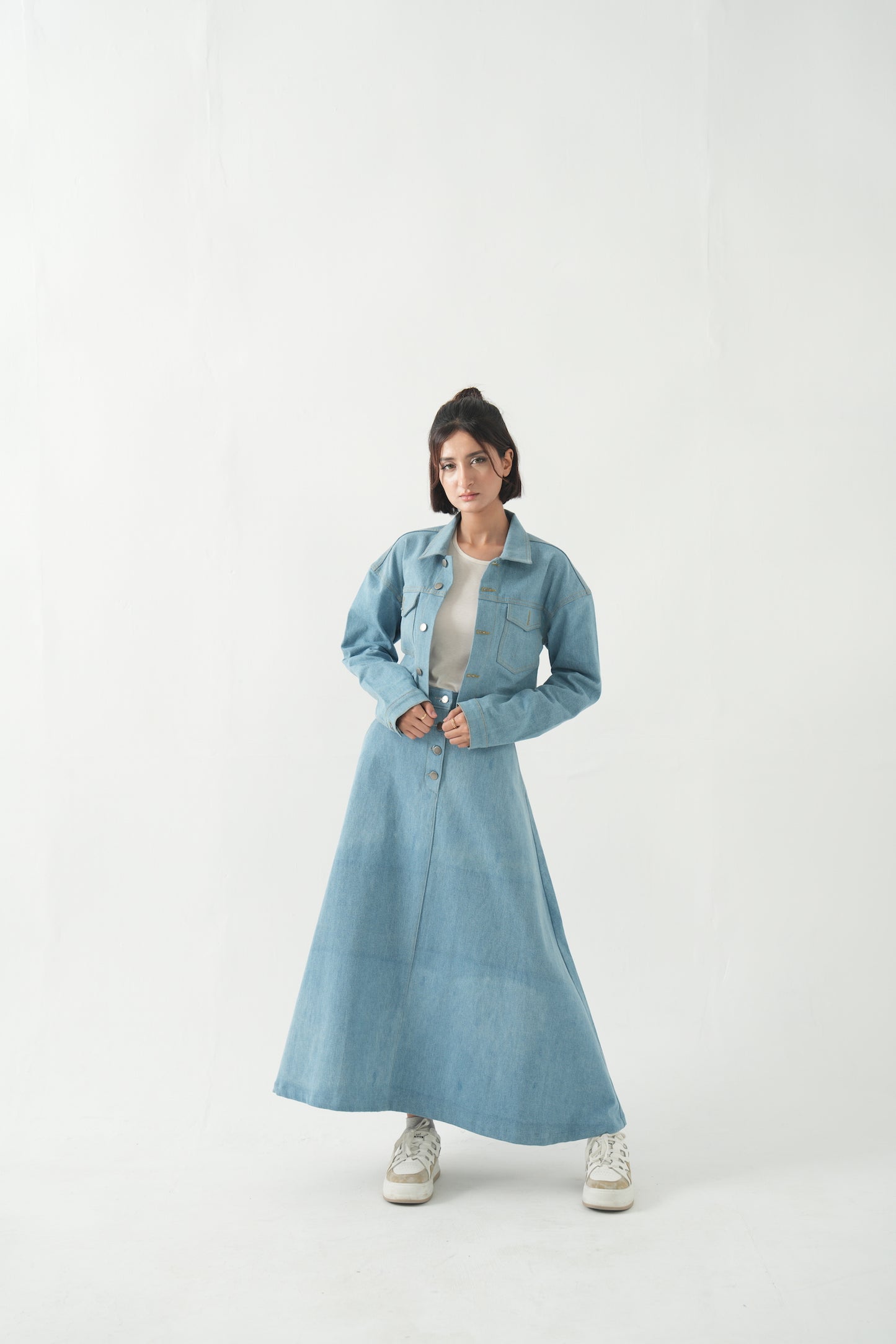 Elysia - Denim Jacket + Skirt