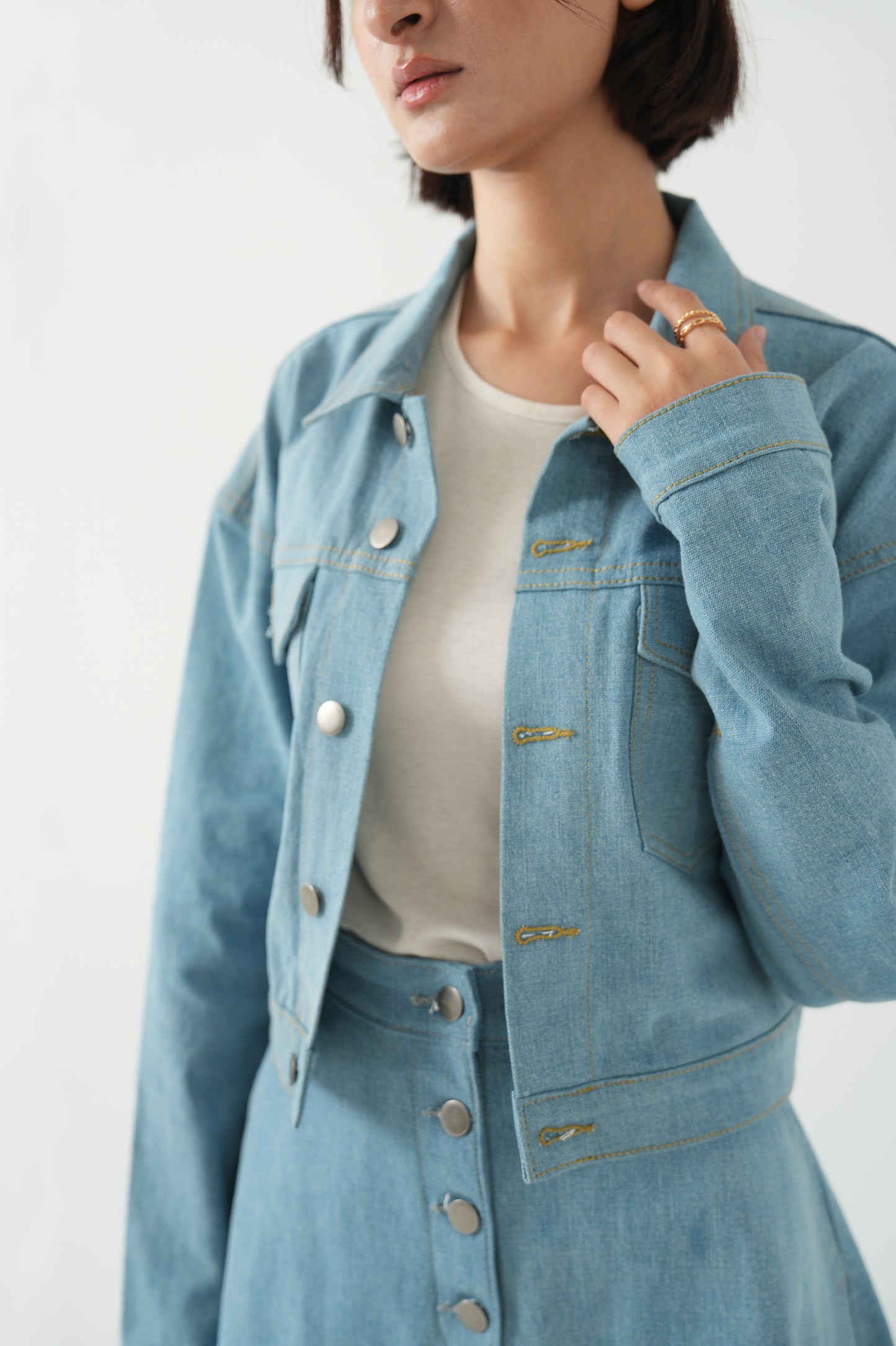 Elysia - Denim Jacket + Skirt