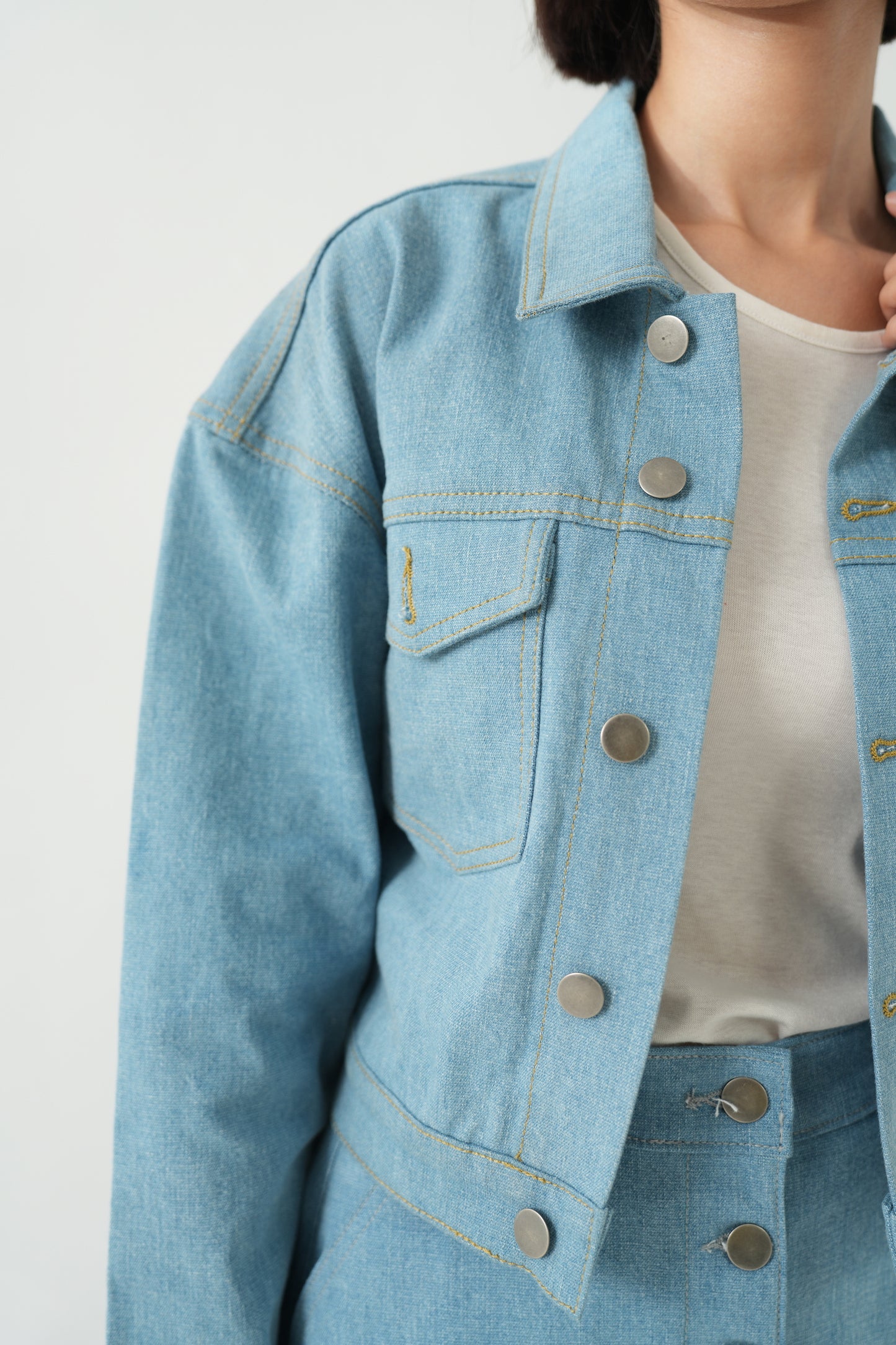 Elysia - Denim Jacket + Skirt
