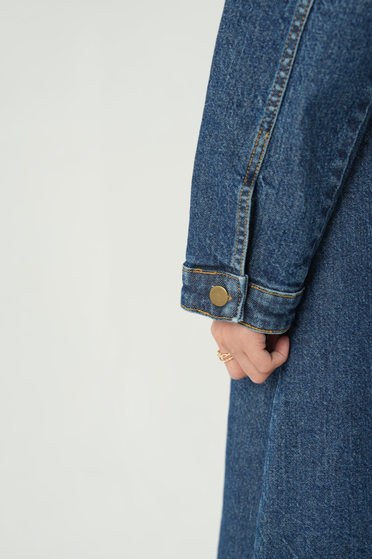 Sieraa - Denim Button-Down Dress