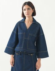 Aurora - Denim Top + Skirt