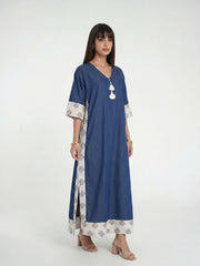 Halo - Denim kaftan Dress