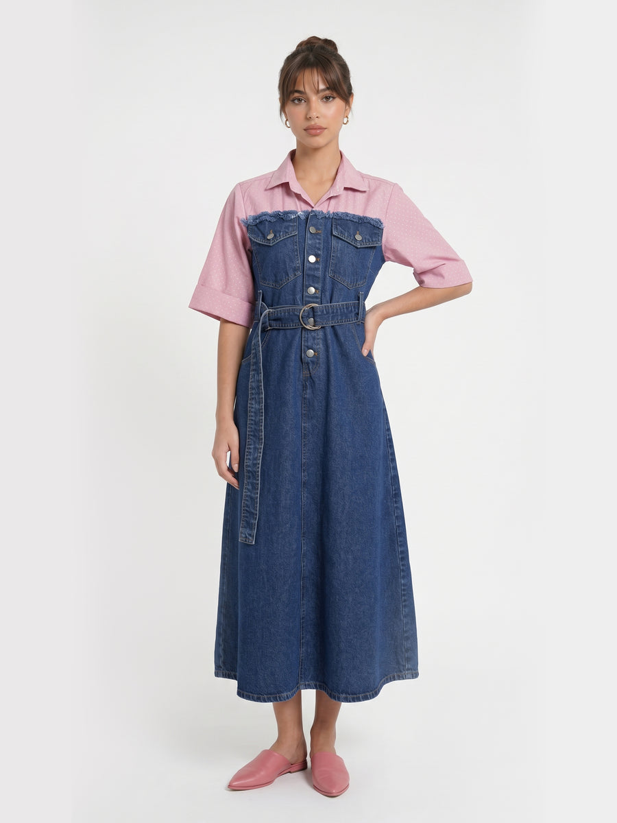 Rose - Denim Dress