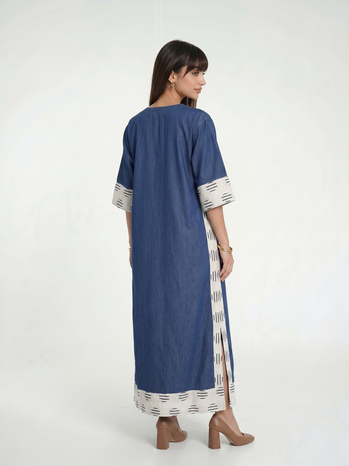 Halo - Denim kaftan Dress