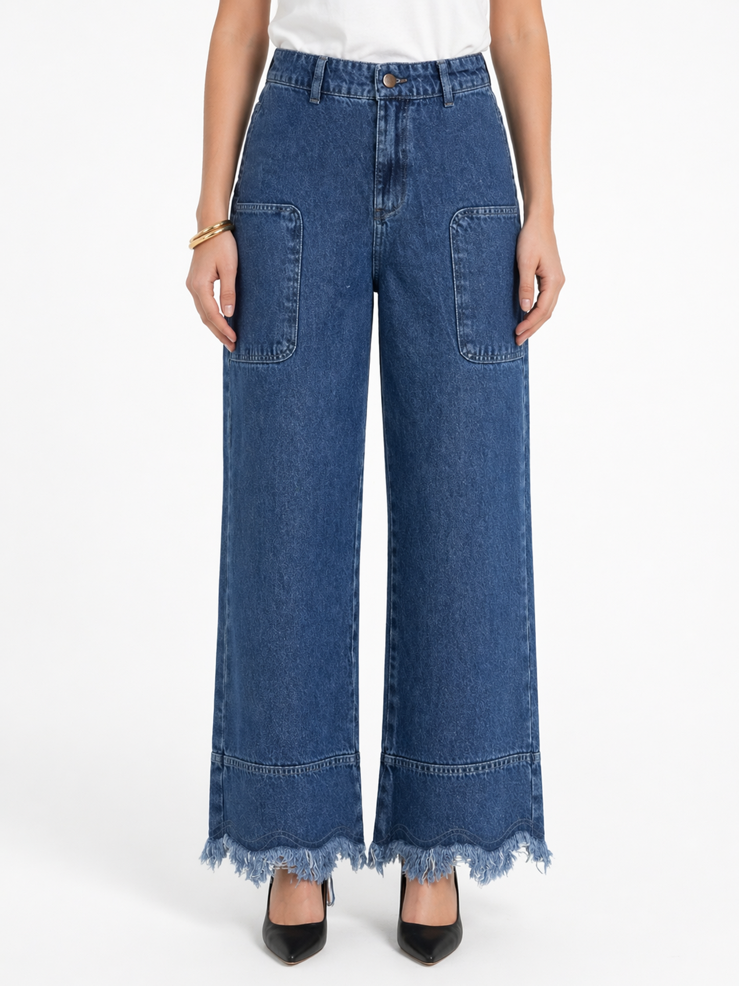 Fray - Wide-leg Pants