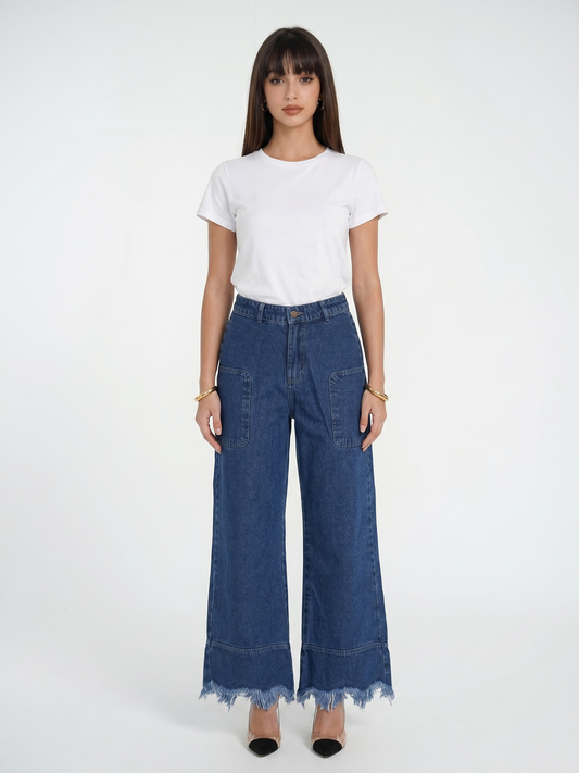 Fray - Wide-leg Pants
