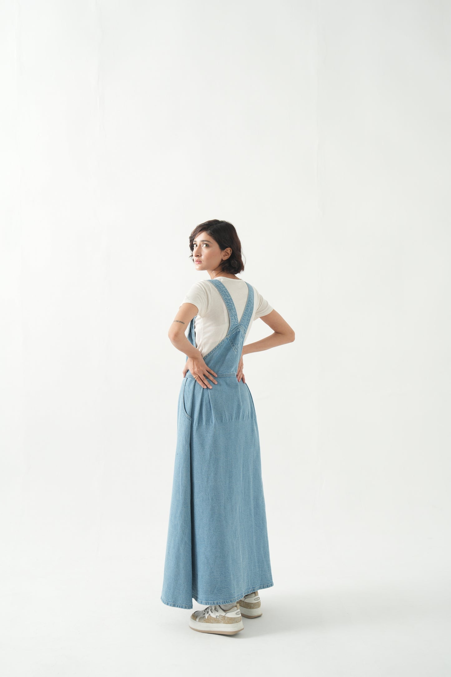 Luna - Jumper Denim dress
