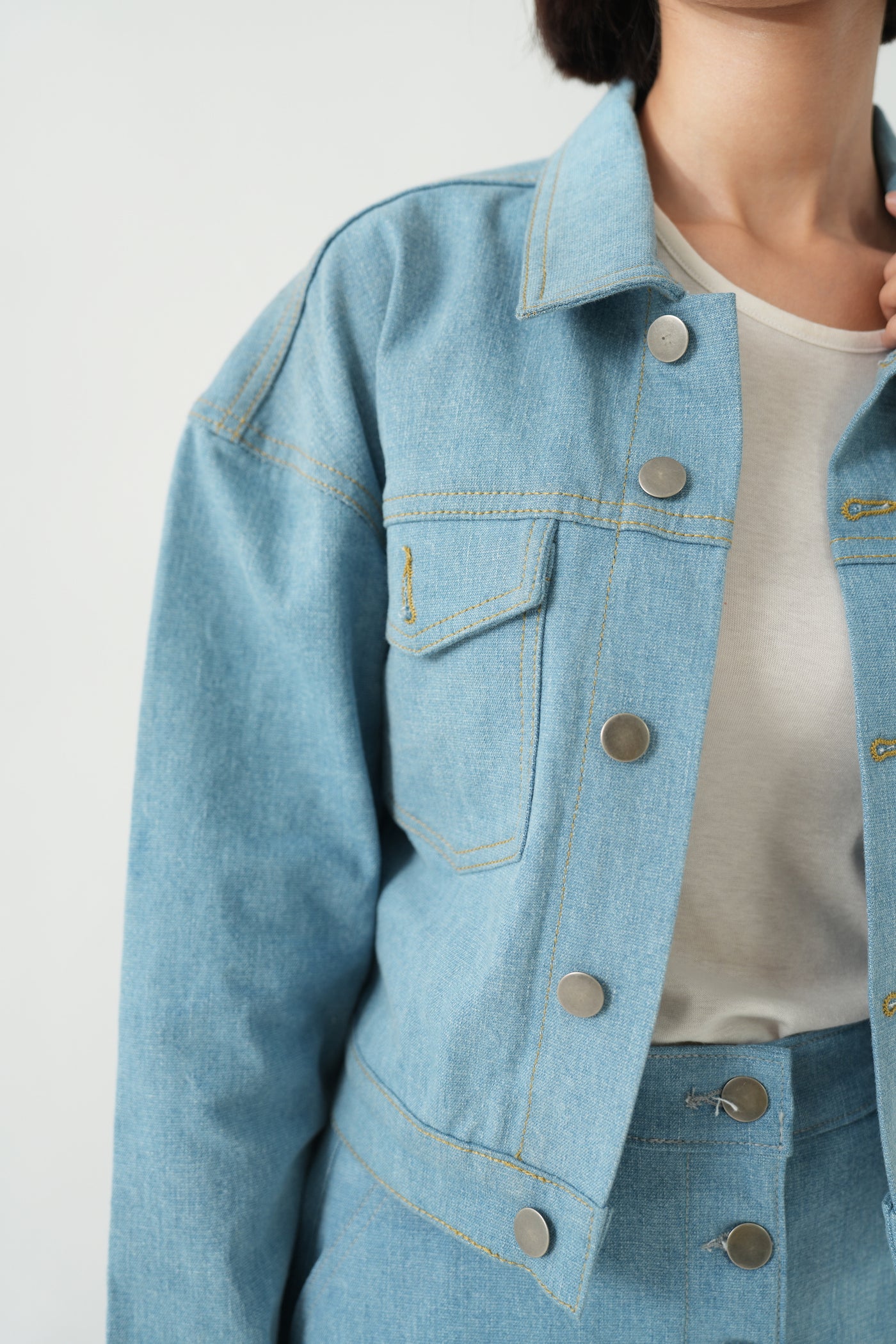 Elysia - Denim Jacket + Skirt