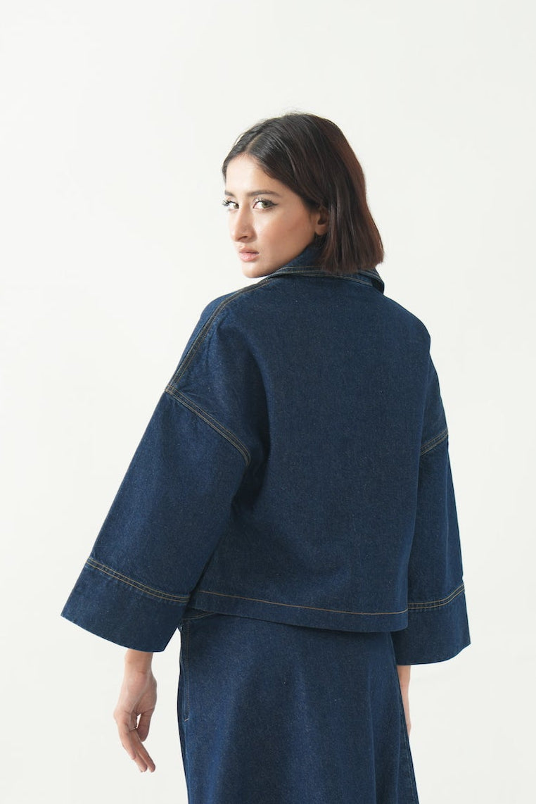 Aurora - Denim Top + Skirt