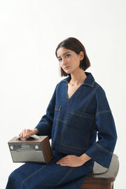 Aurora Denim Top