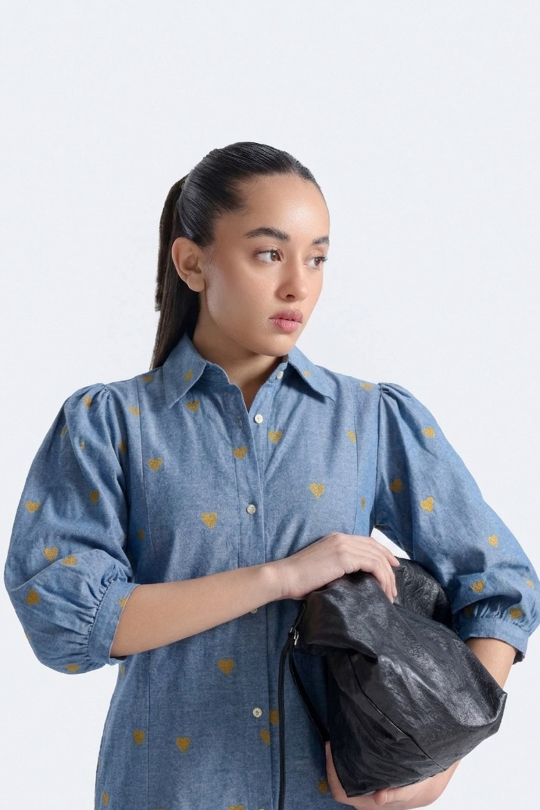 Bubbles - Denim Dress