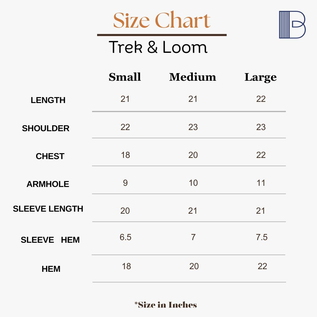 Trek - Denim Oversized Jacket — Size Chart 1